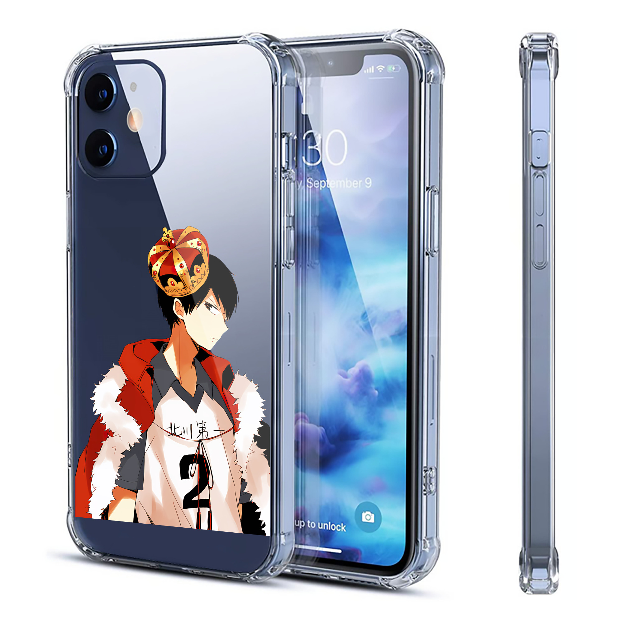 （画像用） ハイキュー!! Haikyu!! 【iPhone 12シリーズ対応】透明スマホケース（クリアソフトケース）
